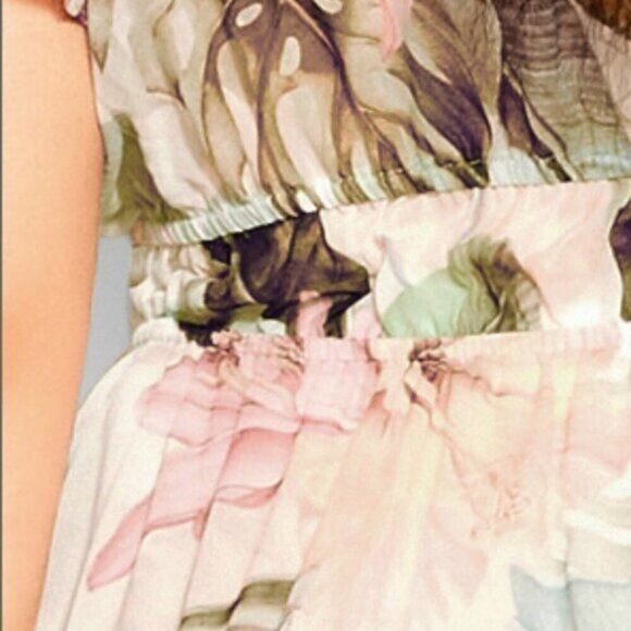 CITY CHIC PLUS Size Floral Barbados Lightweight Hi-lo Jacket - Picture 4 of 6